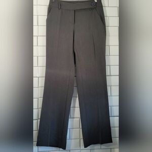 HFN Made In Italy Ladies Gray Classic Pants High Waist Straight Leg Side Pockets